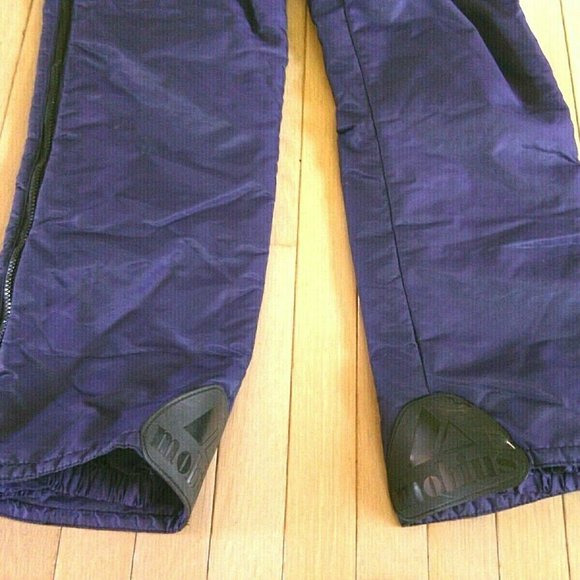 Women's Ski Pants Winter Snow Size 12 Lined Insulated Stretch Mobius Purple Zip - Picture 10 of 16